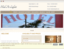 Tablet Screenshot of hotellaghetti.com